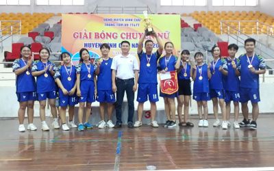 Trường THPT Vĩnh Cửu giành hạng Nhất Giải bóng chuyền nữ huyện Vĩnh Cửu 